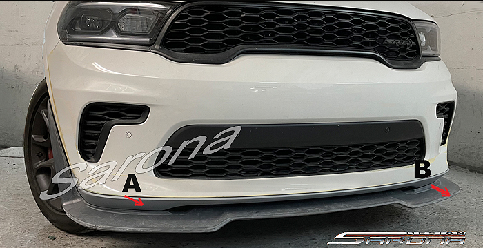 Custom Dodge Durango  All Styles Front Add-on Lip (2021 - 2023) - $290.00 (Part #DG-041-FA)